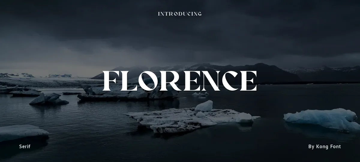 Florence font preview