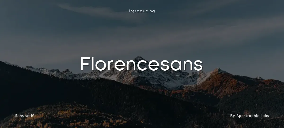 Florencesans font preview