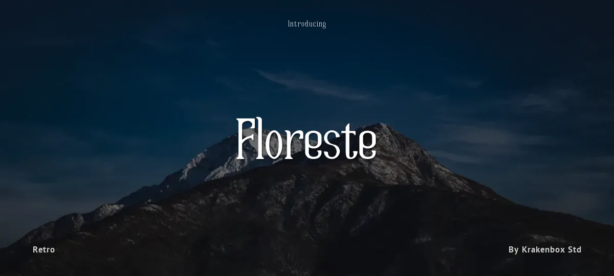 Floreste font preview