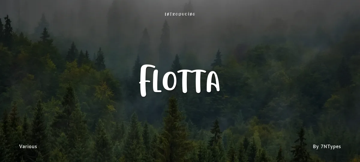 Flotta font preview