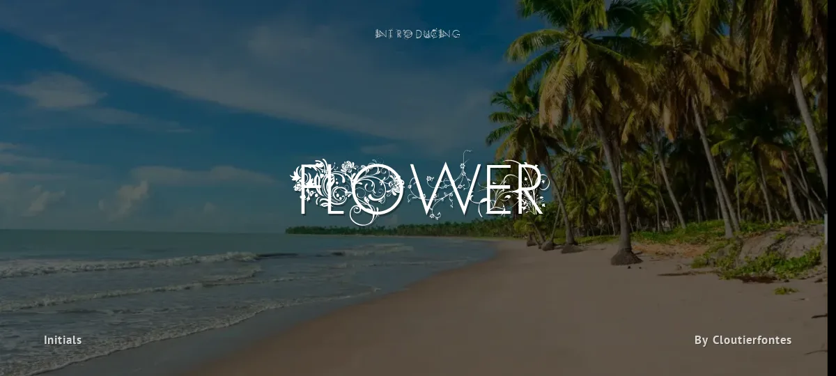 Flower font preview