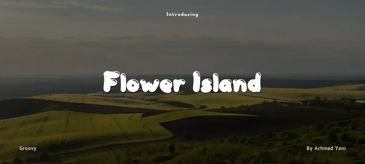 Flower Island font preview