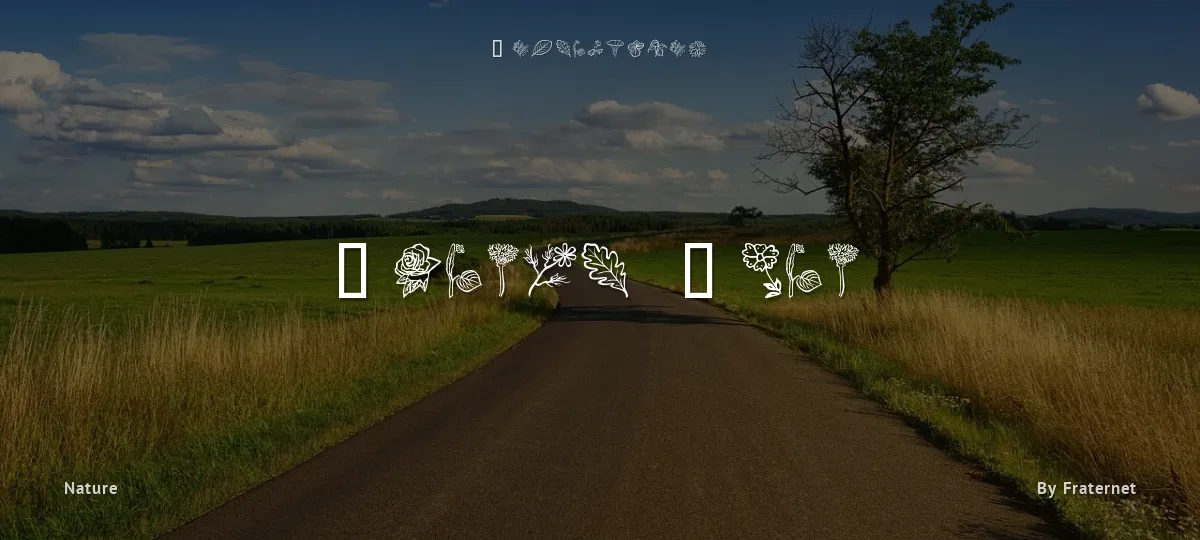 Flower Show font preview