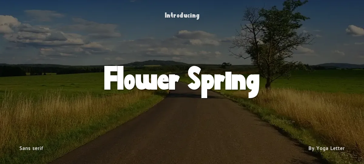 Flower Spring font preview