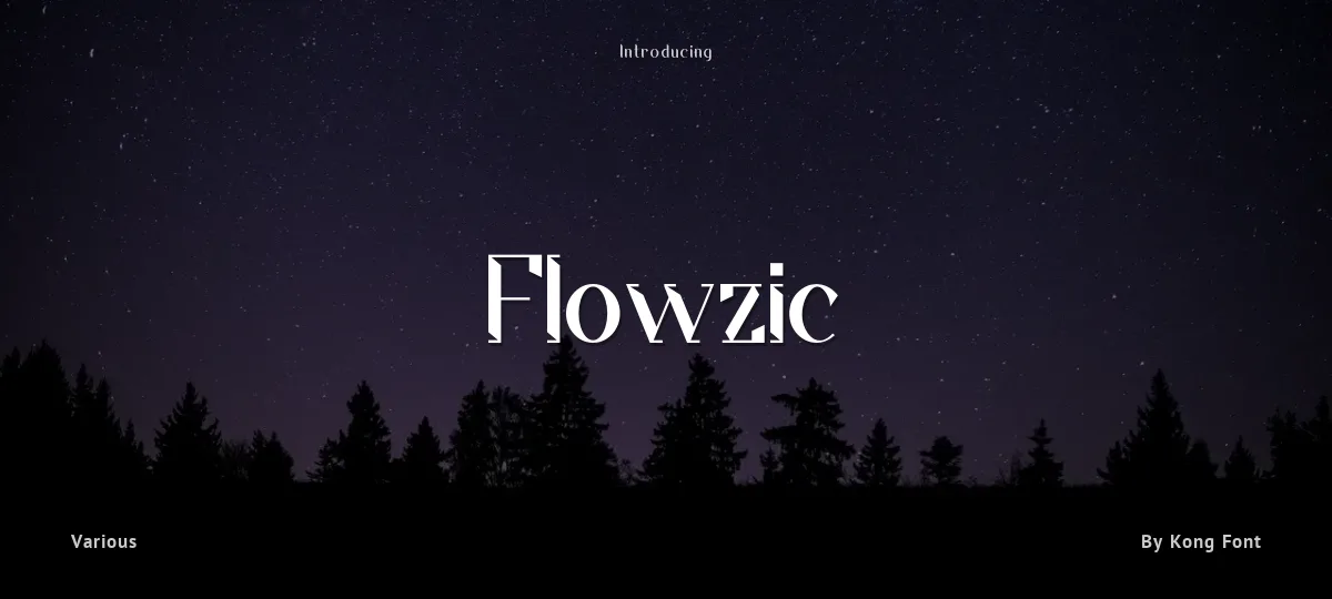 Flowzic font preview