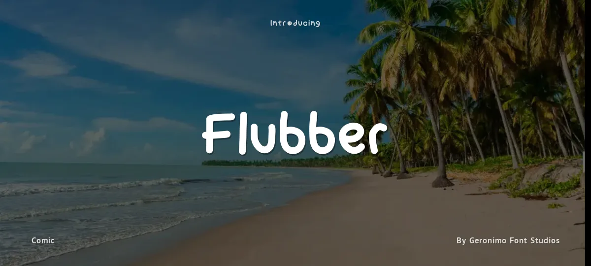 Flubber font preview