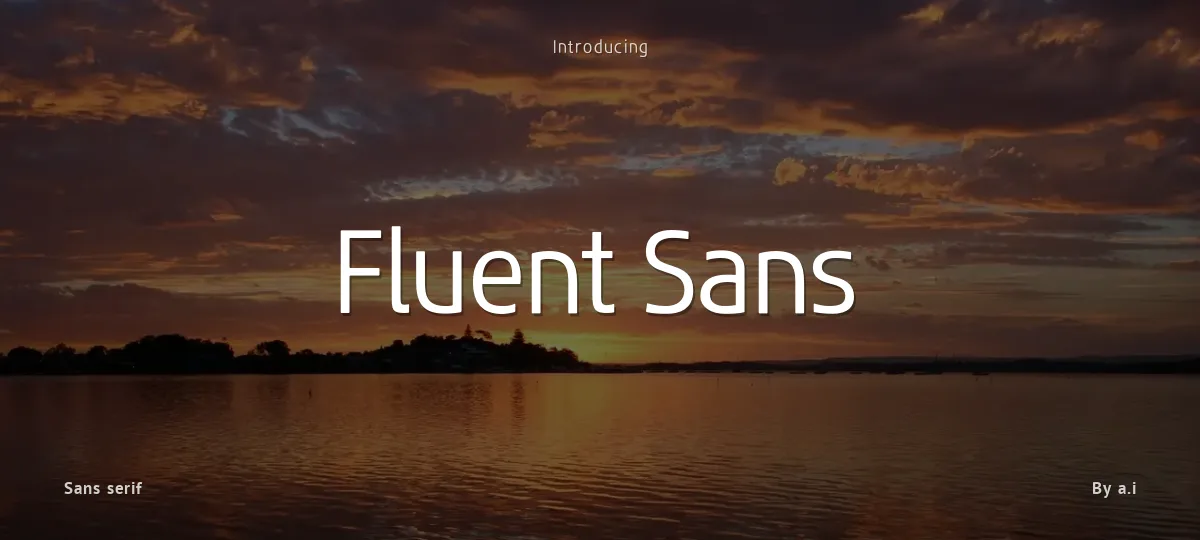 Fluent Sans font preview