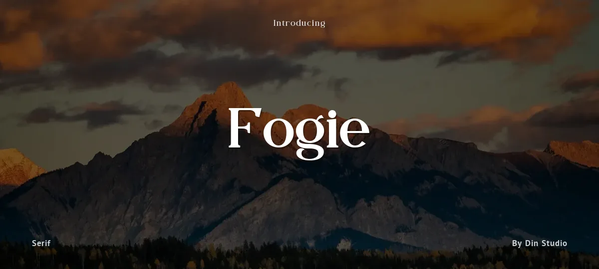 Fogie font preview