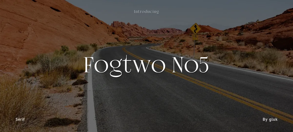 Fogtwo No5 font preview