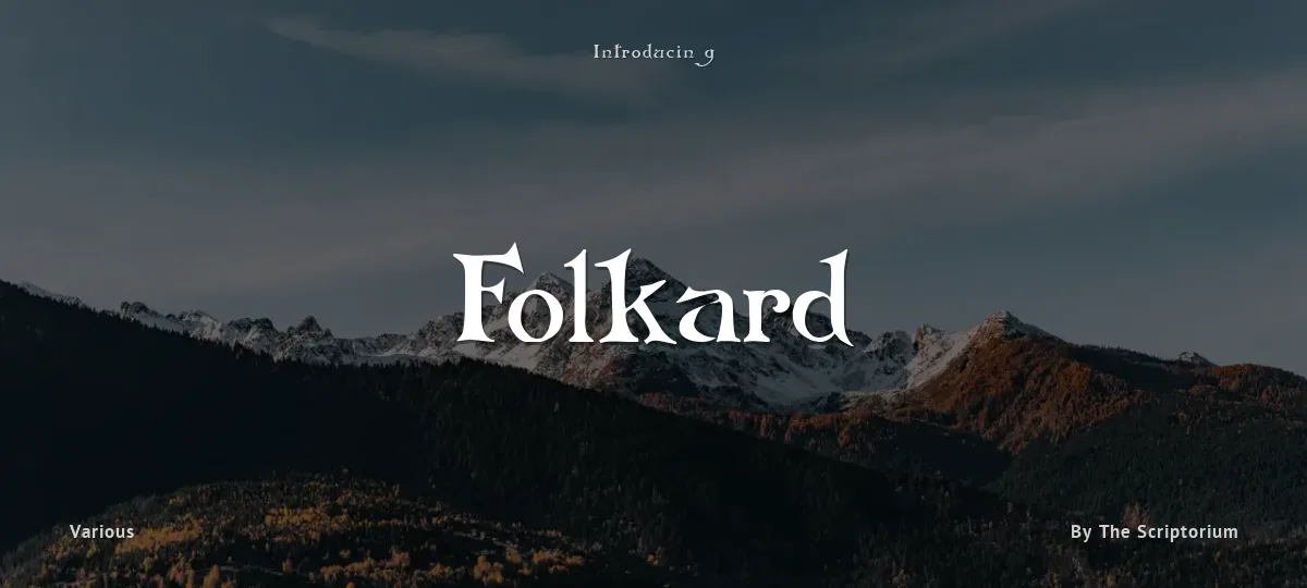 Folkard font preview
