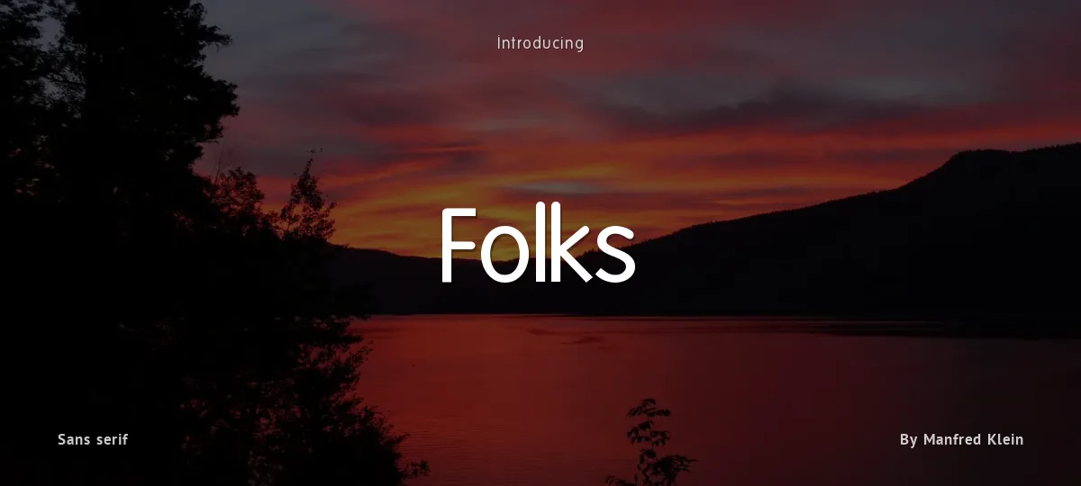Folks font preview