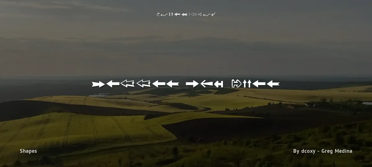 Follow The Arrow font preview