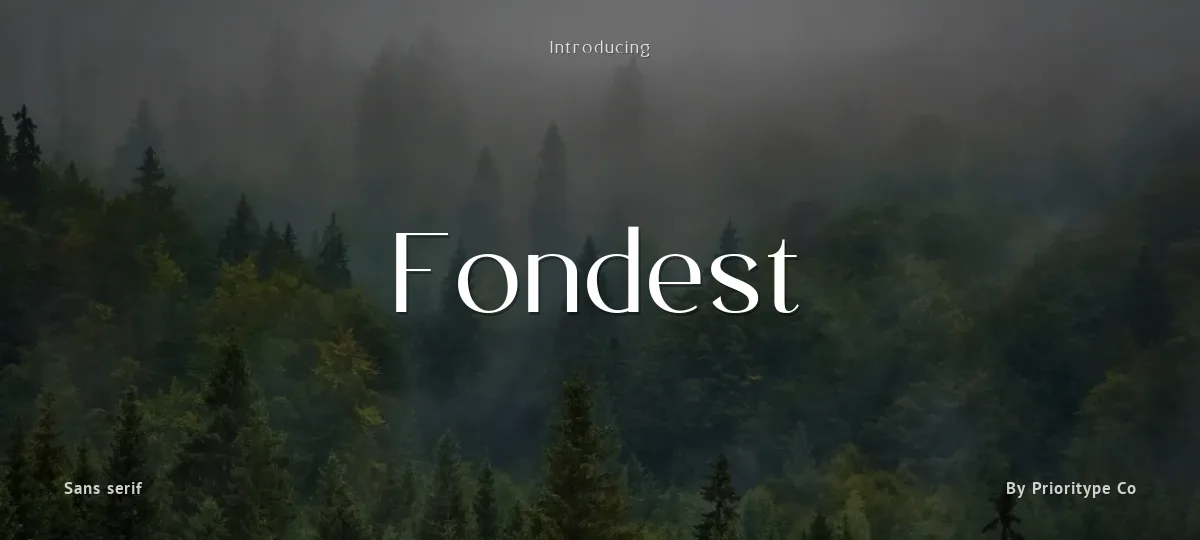 Fondest font preview
