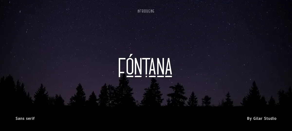 Fóntana font preview