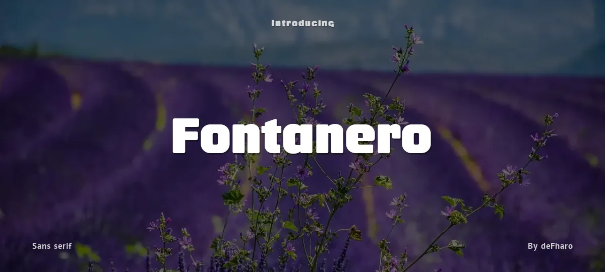 Fontanero font preview