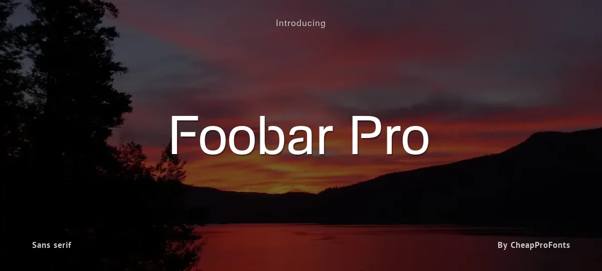 Foobar Pro font preview