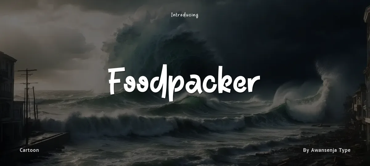 Foodpacker font preview