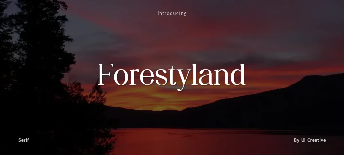 Forestyland font preview