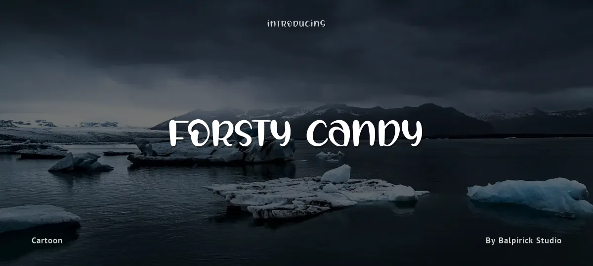 Forsty Candy font preview