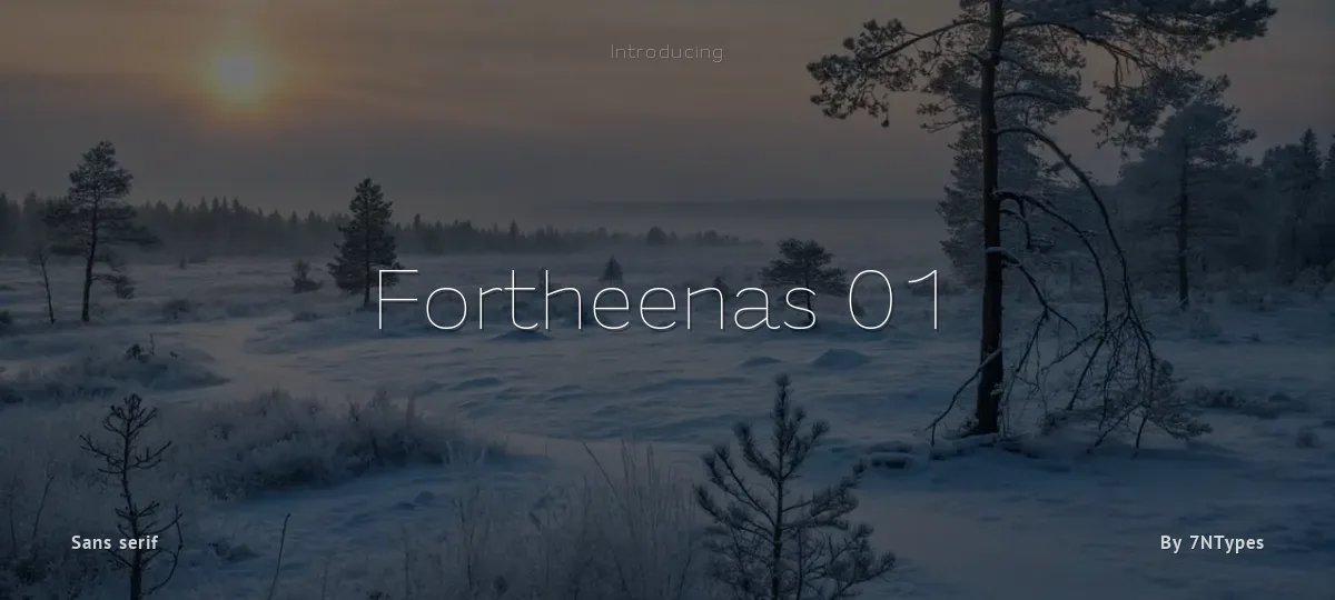 Fortheenas 01 font preview
