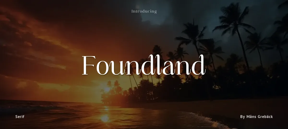 Foundland font preview