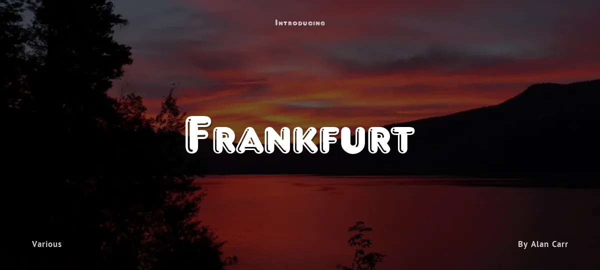 Frankfurt font preview
