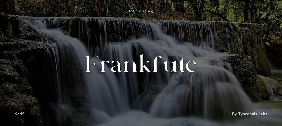 Frankfute font preview