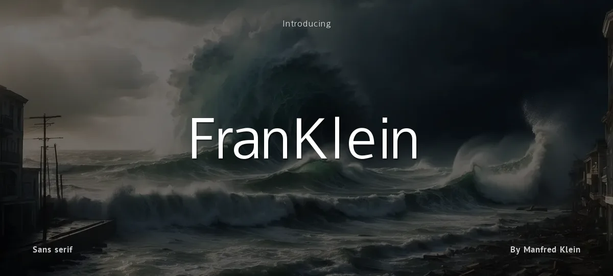FranKlein font preview