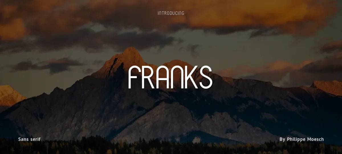 Franks font preview
