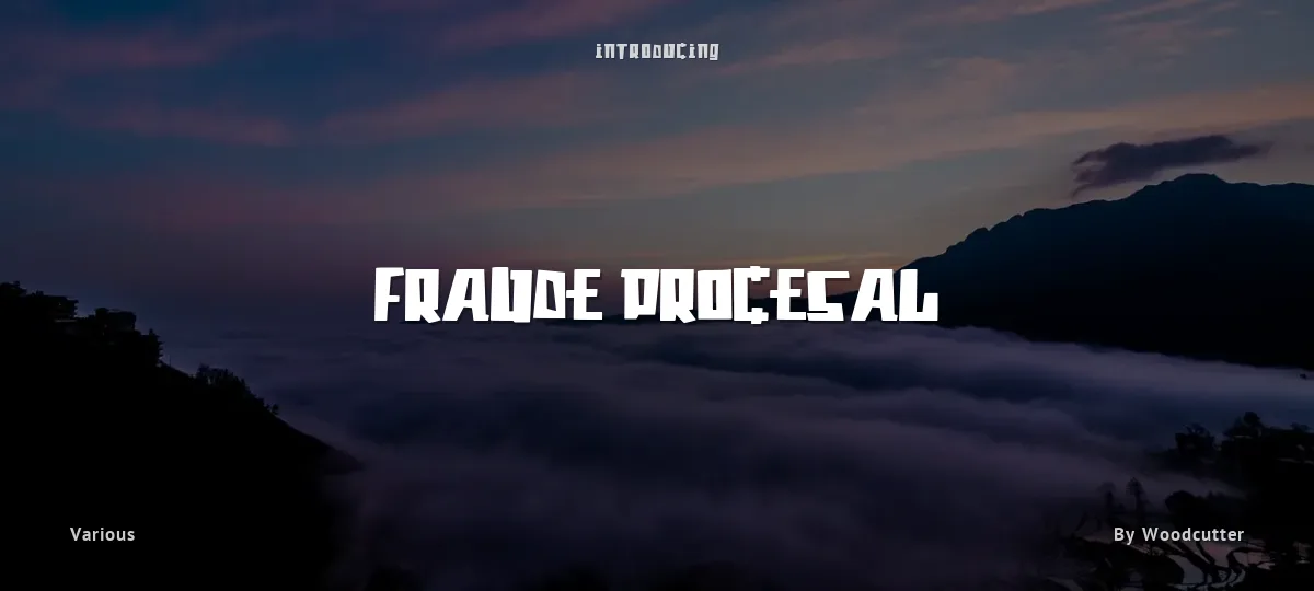 Fraude Procesal font preview