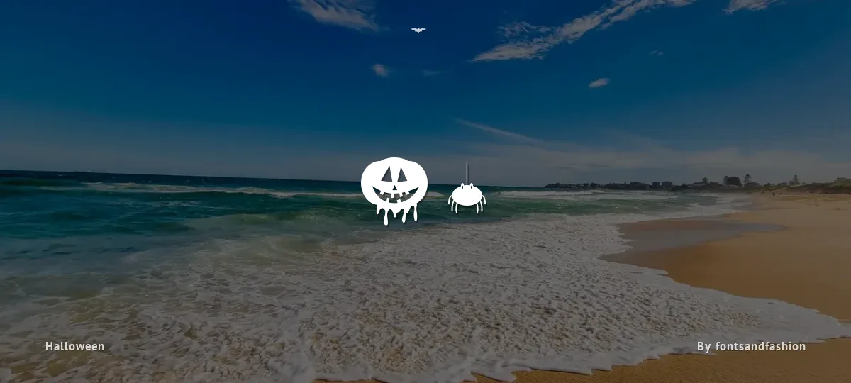 Freaky Halloween font preview