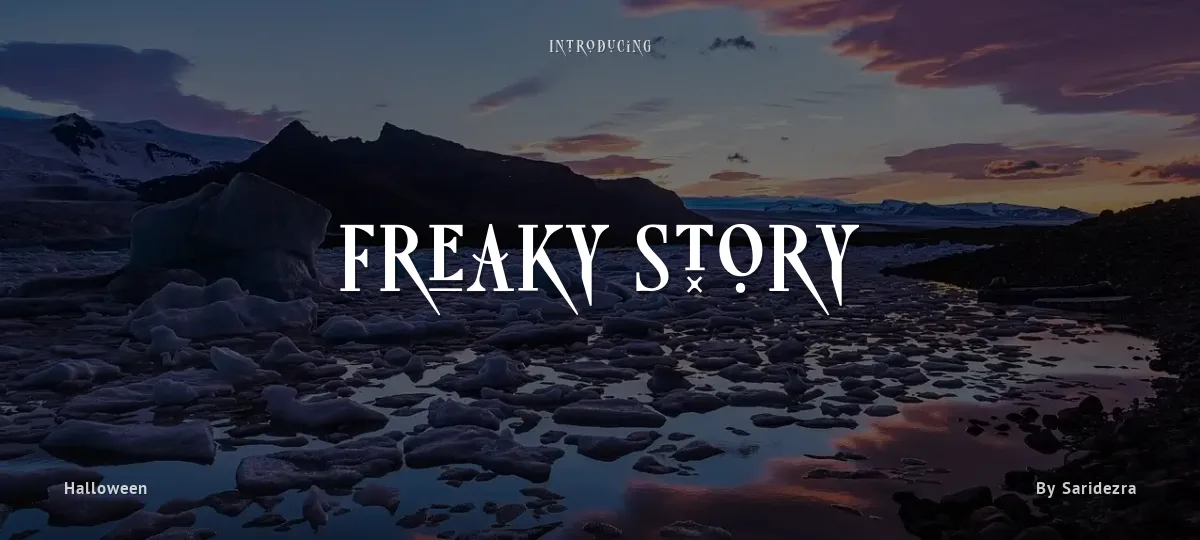Freaky Story font preview