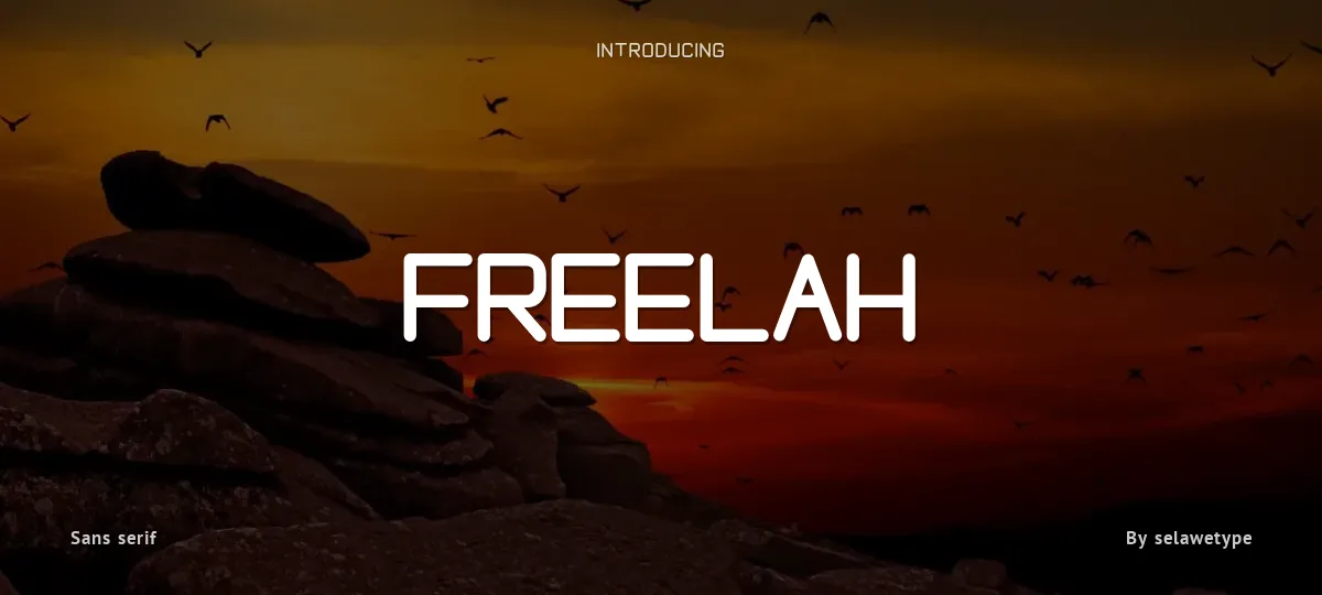 Freelah font preview