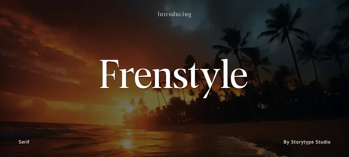 Frenstyle font preview