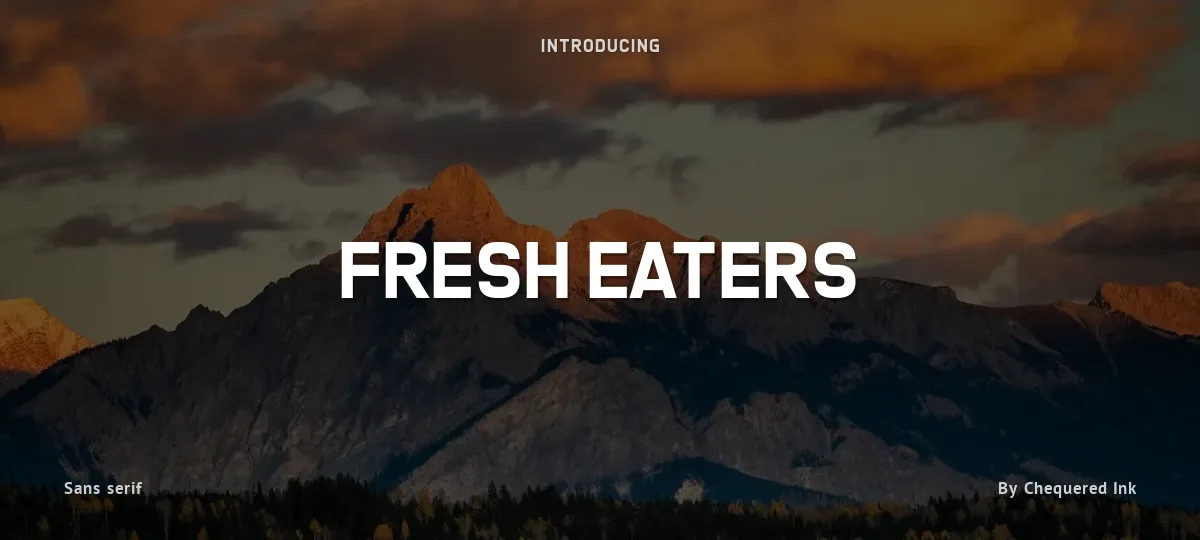 Fresh Eaters font preview