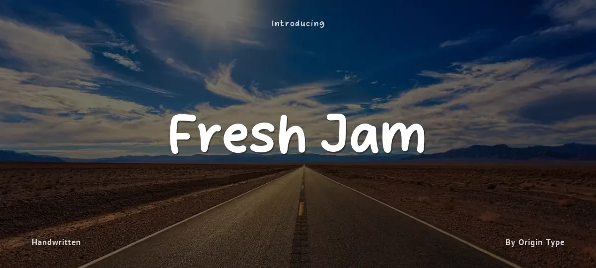 Fresh Jam font preview
