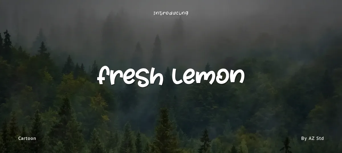 Fresh Lemon font preview