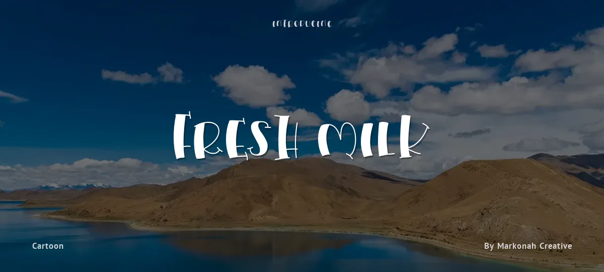 Fresh Milk font preview