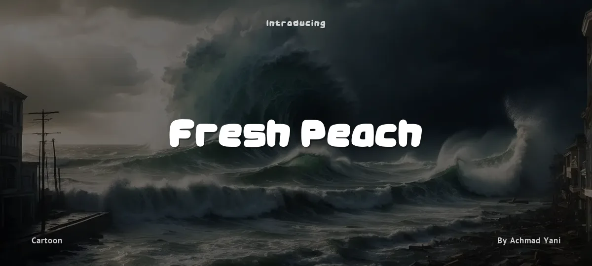 Fresh Peach font preview
