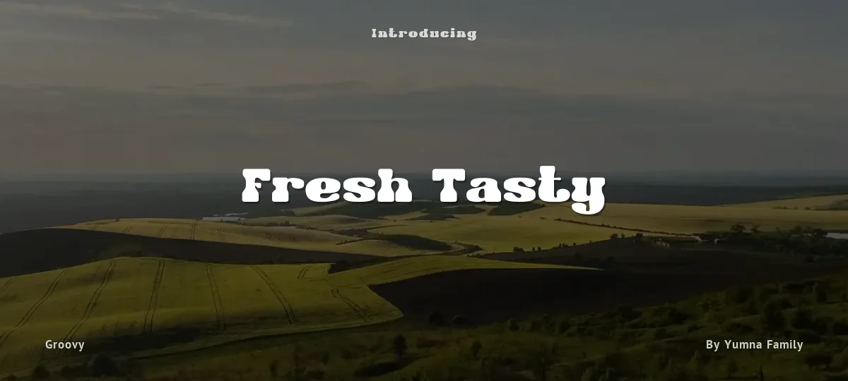 Fresh Tasty font preview