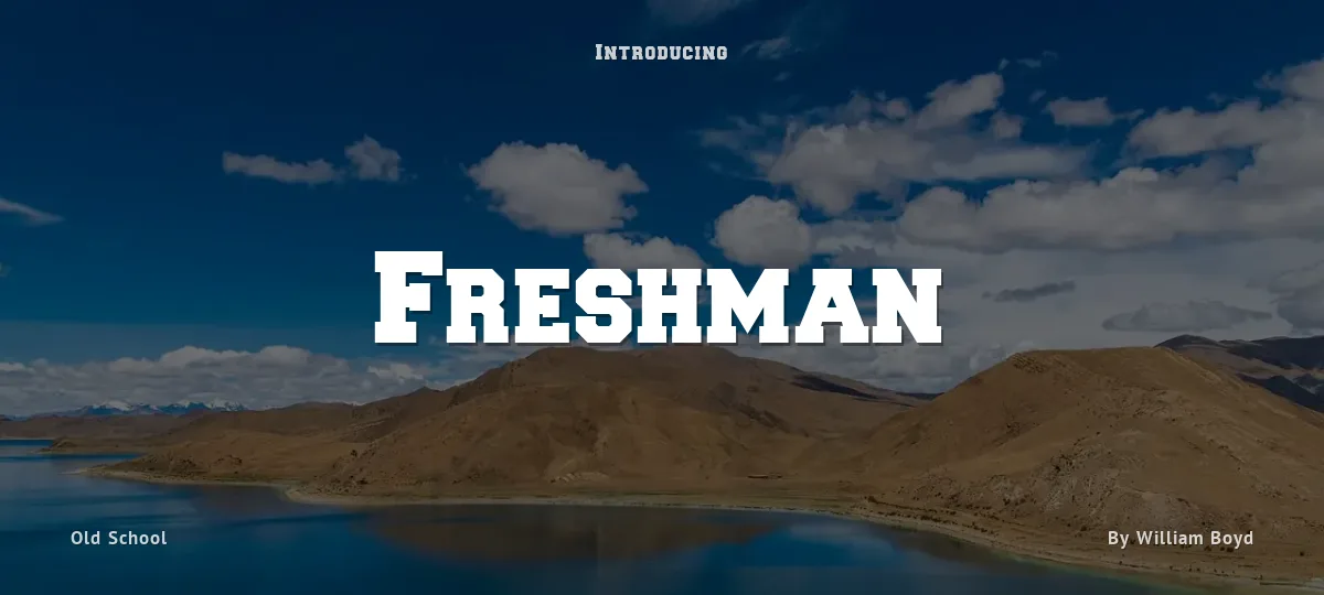 Freshman font preview