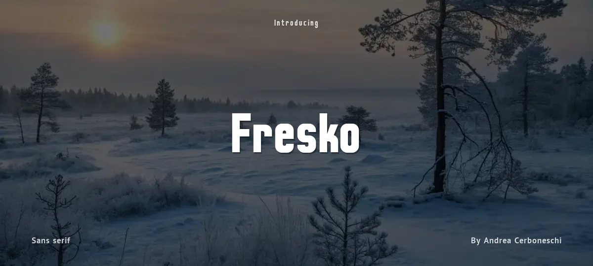 Fresko font preview