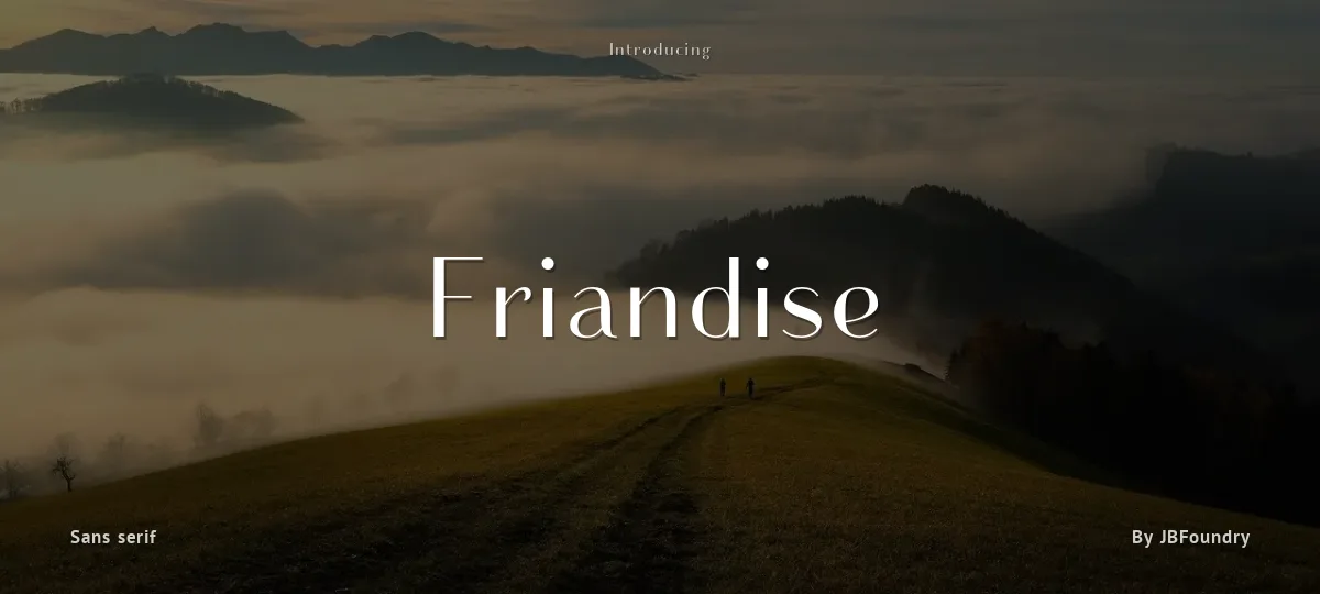 Friandise font preview