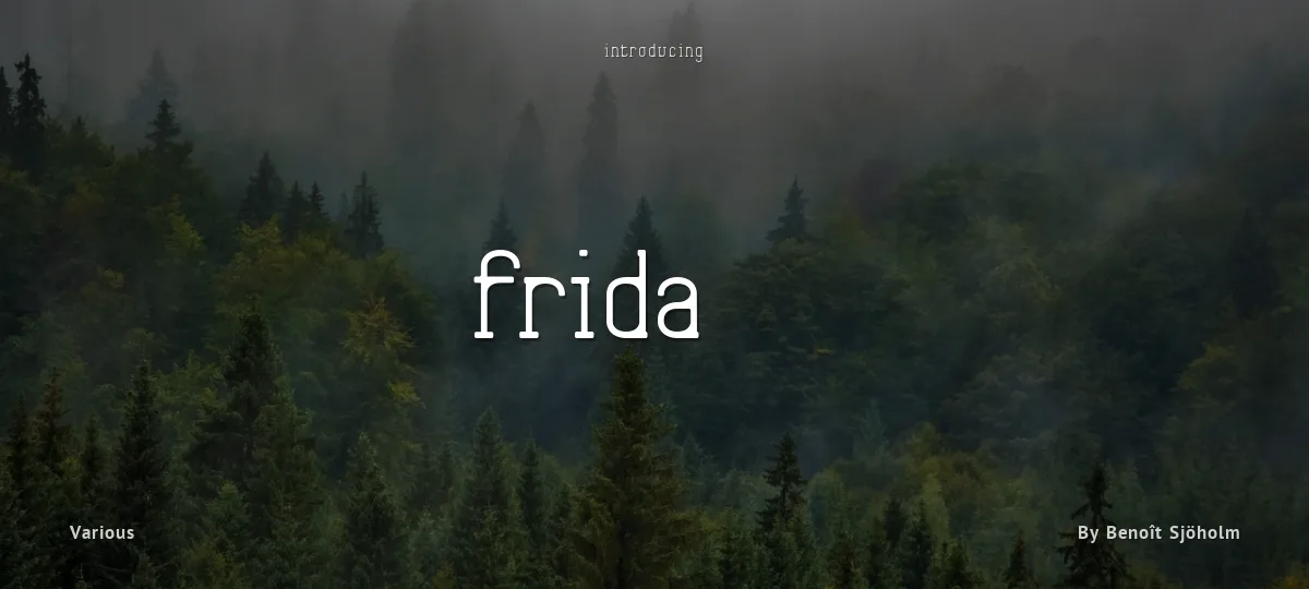 Frida01 font preview