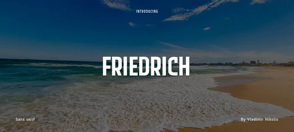 Friedrich font preview