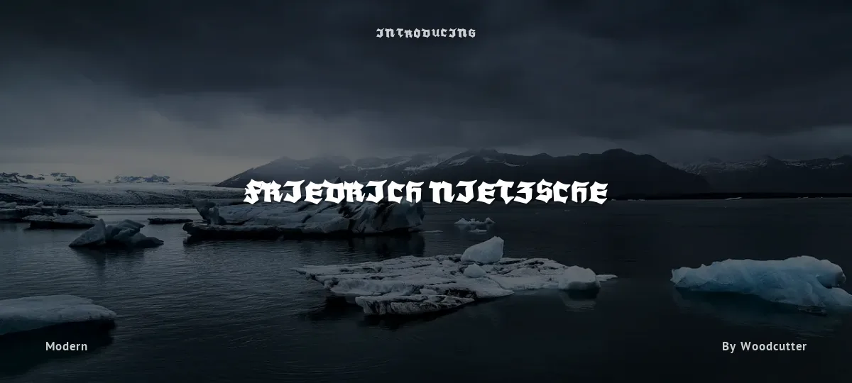 Friedrich Nietzsche font preview