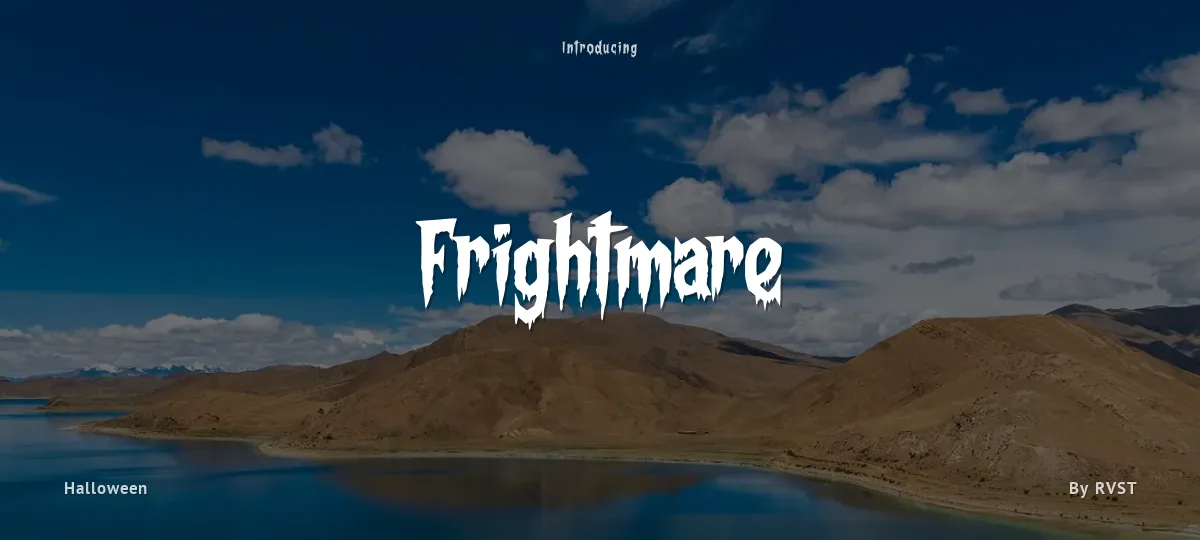 Frightmare font preview