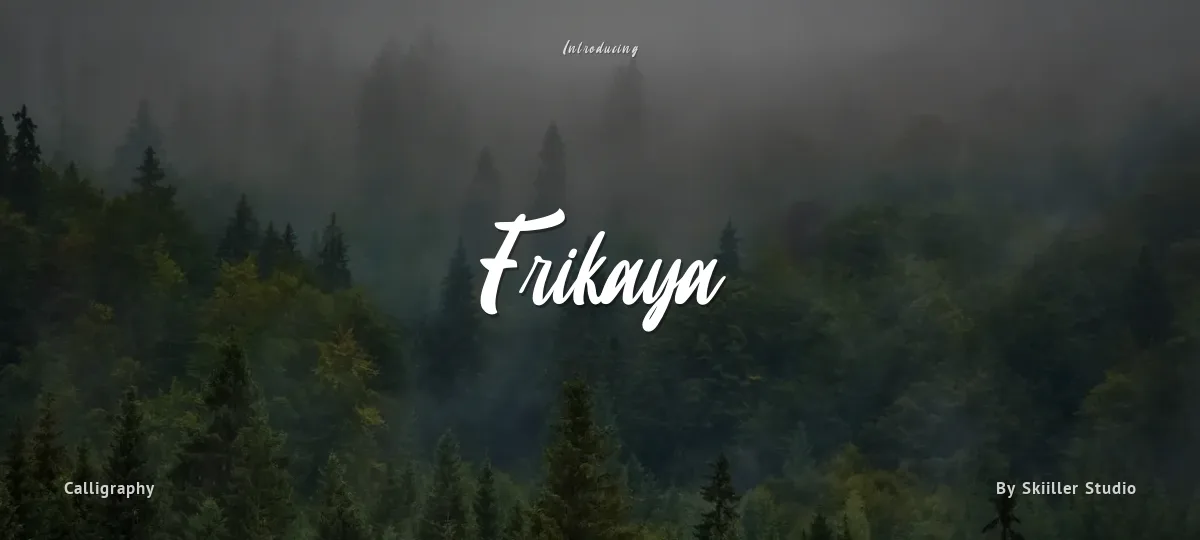 Frikaya font preview
