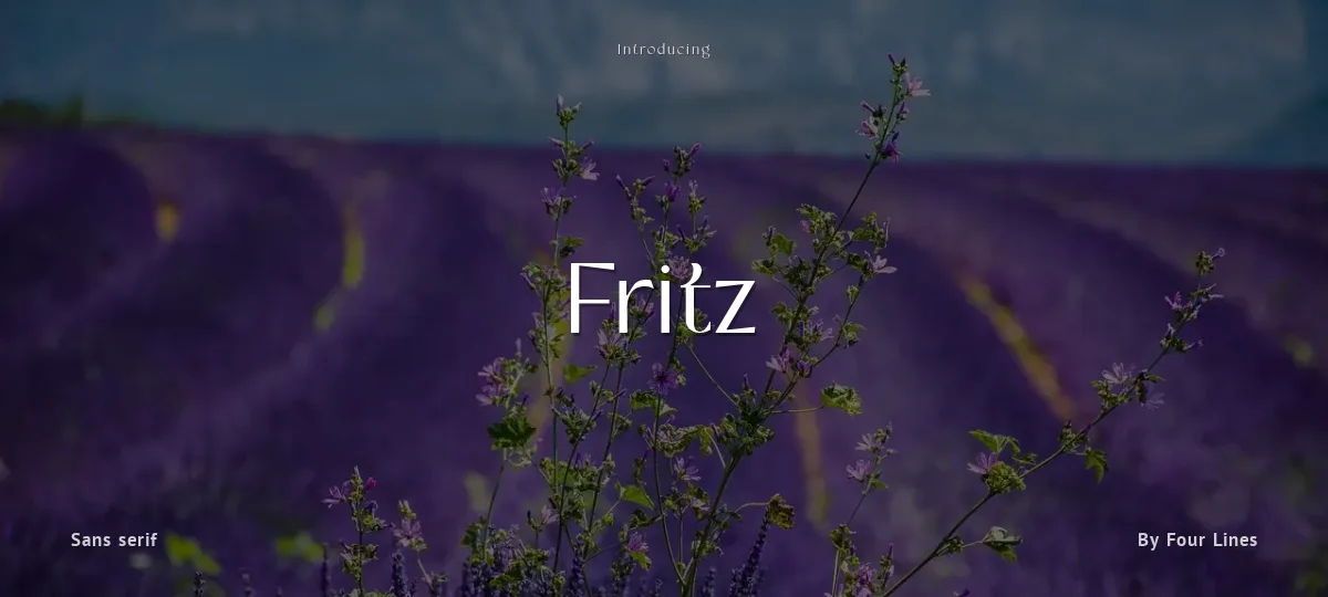 Fritz font preview