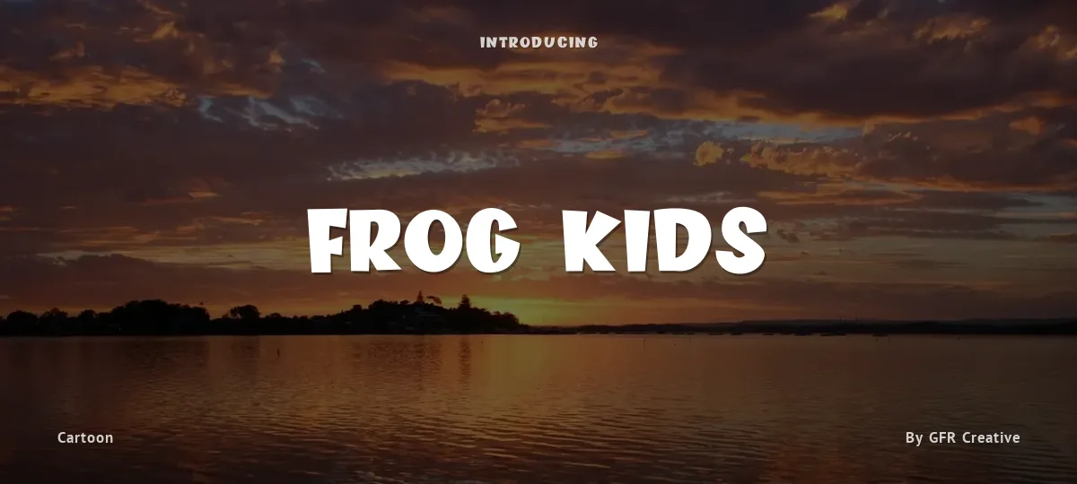 Frog Kids font preview
